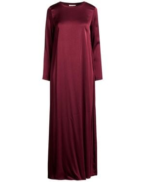 CROCHÈ Burgundy Maxi Dress Viscose, Elastane - Red