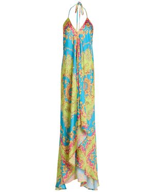 No Secrets Maxi Dress Polyester - Blue