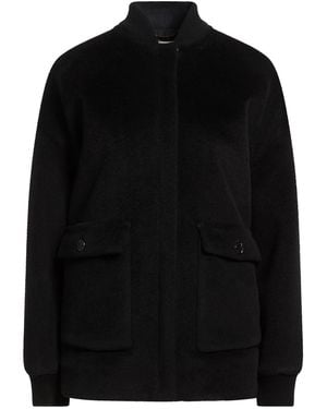 Agnona Jacket Alpaca Wool, Wool, Triacetate, Polyester, Cashmere - Black