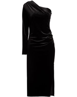 Dixie Midi Dress Polyester, Elastane - Black