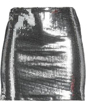 Maje Mini Skirt Polyamide, Polyester, Metal Fiber, Elastane - Gray