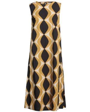Alpha Studio Midi Dress Cotton - Metallic