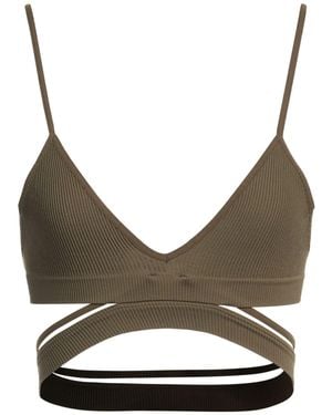 ANDREADAMO Top Polyamide, Elastane - Grey