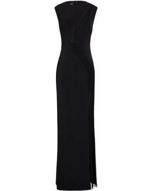 Pinko Maxi Dress Polyester, Elastane - Black