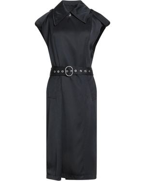 Jil Sander Overcoat & Trench Coat Viscose, Silk - Black