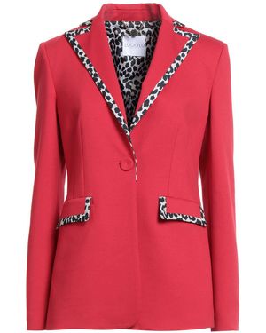 LUCKYLU  Milano Blazer Viscose, Polyamide, Elastane - Red