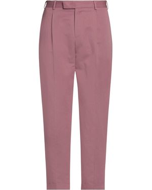 PT Torino Mauve Trousers Cotton, Linen - Purple