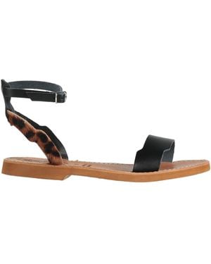 STELLA D'OTRANTO Sandals Cowhide - Black