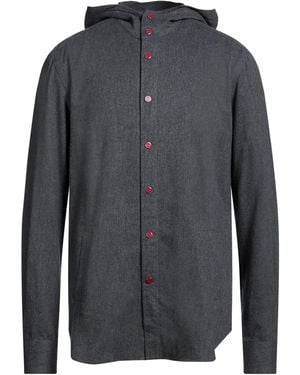 Kiton Charcoal Jacket Cotton - Gray