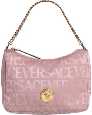 Versace Handbag Polyester, Cotton, Calfskin - Pink