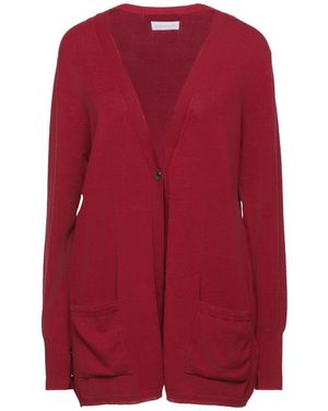 Diana Gallesi Burgundy Cardigan Viscose, Polyamide, Polyester, Metallic Fiber - Red