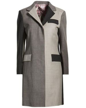 Thom Browne Overcoat & Trench Coat Wool - Gray