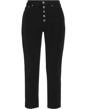 Dondup Trousers Cotton, Lyocell, Elastane - Black