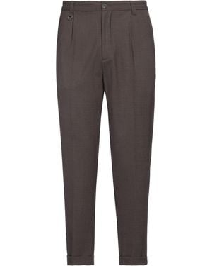 Paolo Pecora Pants Polyester, Wool, Elastane - Gray
