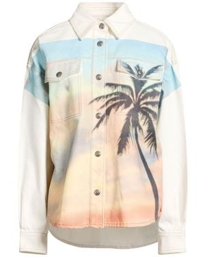 Palm Angels Denim Outerwear - Blue