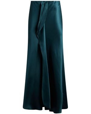 Giorgio Armani Maxi Skirt Silk - Blue