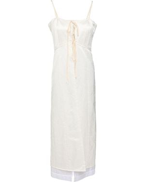 MM6 by Maison Margiela Midi Dress - White