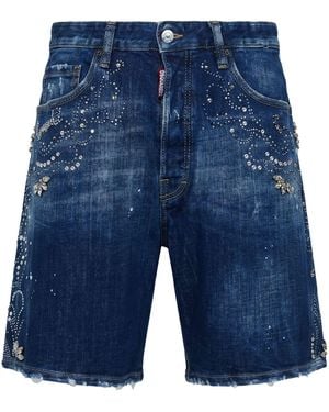DSquared² Denim Shorts Cotton, Elastane - Blue