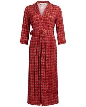 Siyu Vestido Midi - Rojo