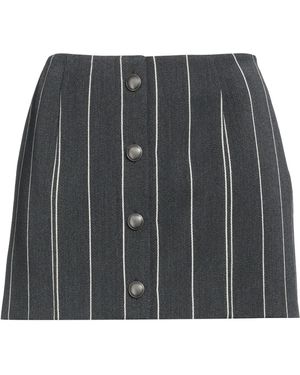 Alessandra Rich Mini Skirt Virgin Wool, Polyester - Gray