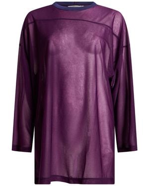 Beams Plus Boy Plum Top Polyester - Purple
