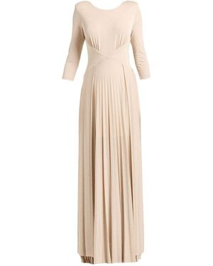 Liu Jo Maxi Dress Viscose, Polyamide, Polyester, Elastane - Natural