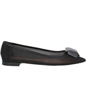 Gianvito Rossi Ballet Flats Textile Fibers - Black