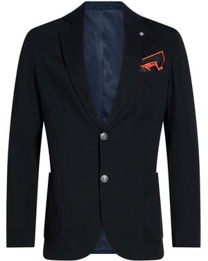 Bharnaba Blazer Viscose, Polyamide, Elastane - Blue