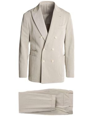 Brunello Cucinelli Suit Cotton, Elastane - White