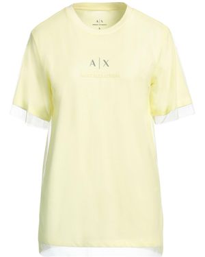 ARMANI EXCHANGE T-Shirt Cotton, Polyester - Yellow