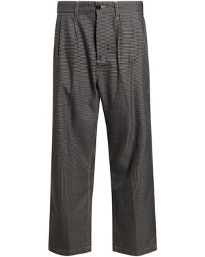 Obey Charcoal Pants Polyester, Rayon - Gray