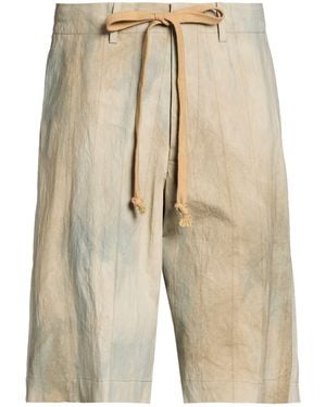 Uma Wang Shorts & Bermuda Shorts Cotton, Elastane - Natural