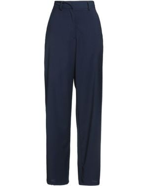 MARSĒM Trousers Polyester, Viscose, Elastane - Blue
