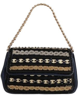 Alberta Ferretti Midnight Handbag Textile Fibers - Black