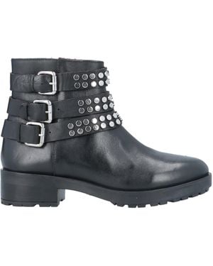 Apepazza Ankle Boots Soft Leather, Textile Fibers - Black