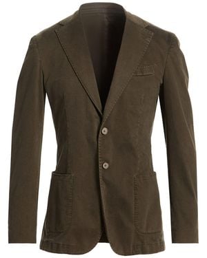 Santaniello Military Blazer Cotton, Elastane - Green