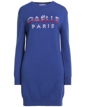 Gaelle Paris Mini Dress Wool, Acrylic - Blue