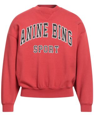 Anine Bing Sweatshirt Cotton - Red