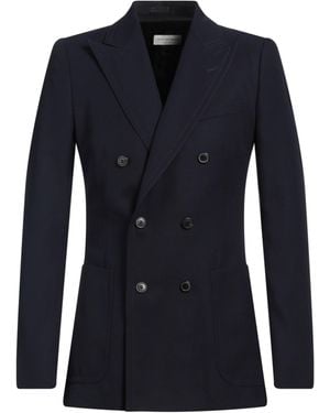 Dries Van Noten Midnight Blazer Polyester, Wool - Blue