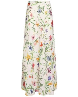 120% Lino Maxi Skirt - White