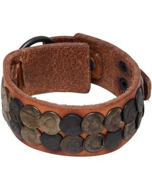 DIESEL Tan Bracelet Leather - Brown