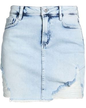 Twinset Denim Skirt Cotton, Elastomultiester, Elastane - Blue