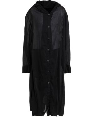 Masnada Overcoat & Trench Coat Cotton - Black