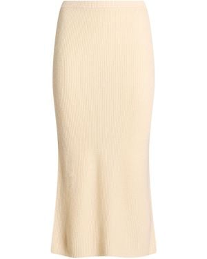 Patrizia Pepe Midi Skirt - Natural