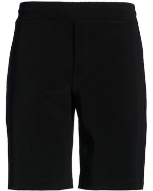KIEFERMANN Shorts & Bermuda Shorts Viscose, Polyamide, Elastane - Black