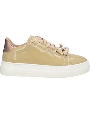 Stokton Khaki Trainers Leather - Natural