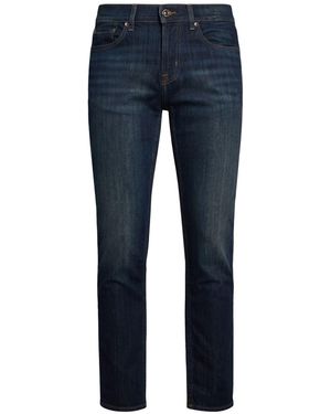 7 For All Mankind Jeans Cotton, Polyester, Elastane - Blue