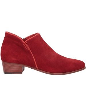 Pantanetti Brick Ankle Boots Leather - Red