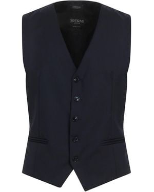 BRERAS Milano Tailored Vest Wool - Blue