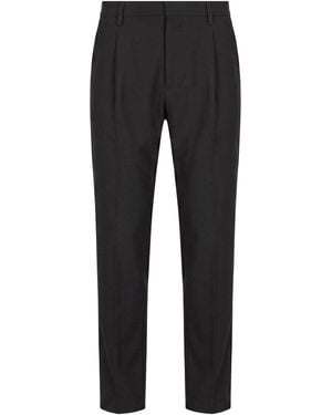 Dondup Trousers Polyester, Wool, Elastane - Black